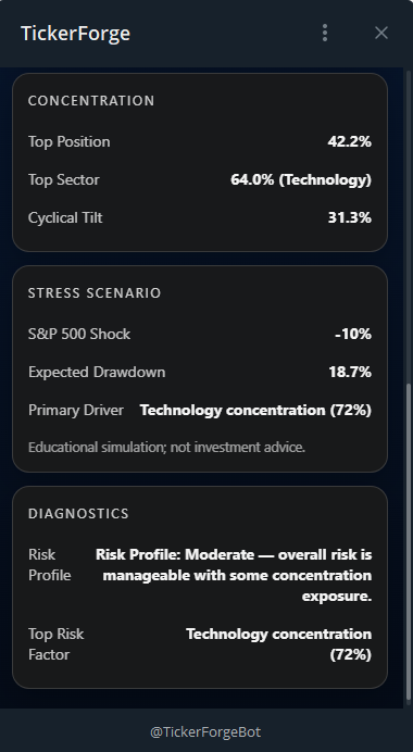 Portfolio Snapshot — screen 2